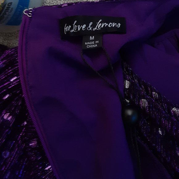 For Love And Lemons Purple Mini Dress - Picture 5 of 7